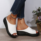 Sandales Orthopédiques Élégantes Elsie en Cuir Luxe