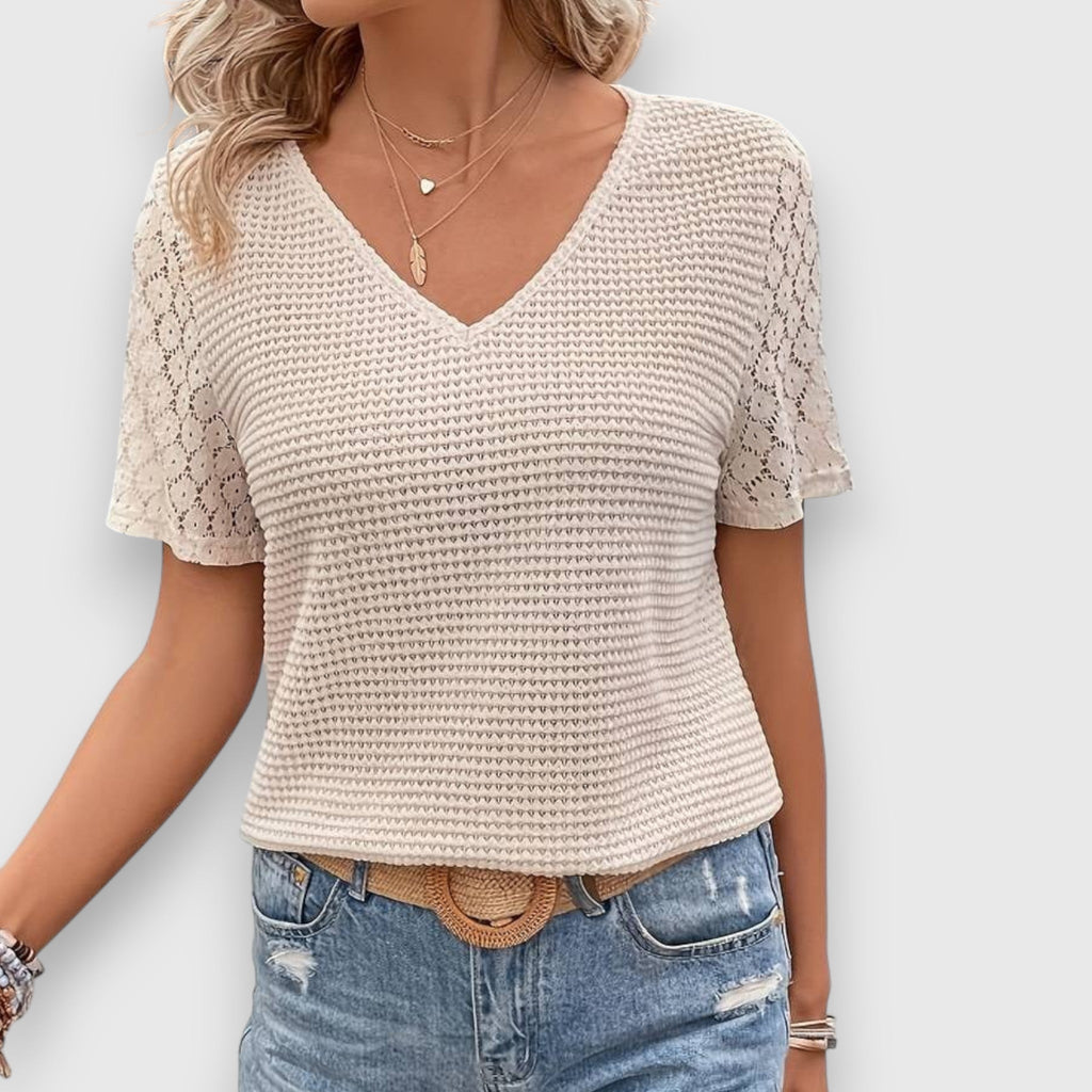Emanie | Blouse légère manches courtes