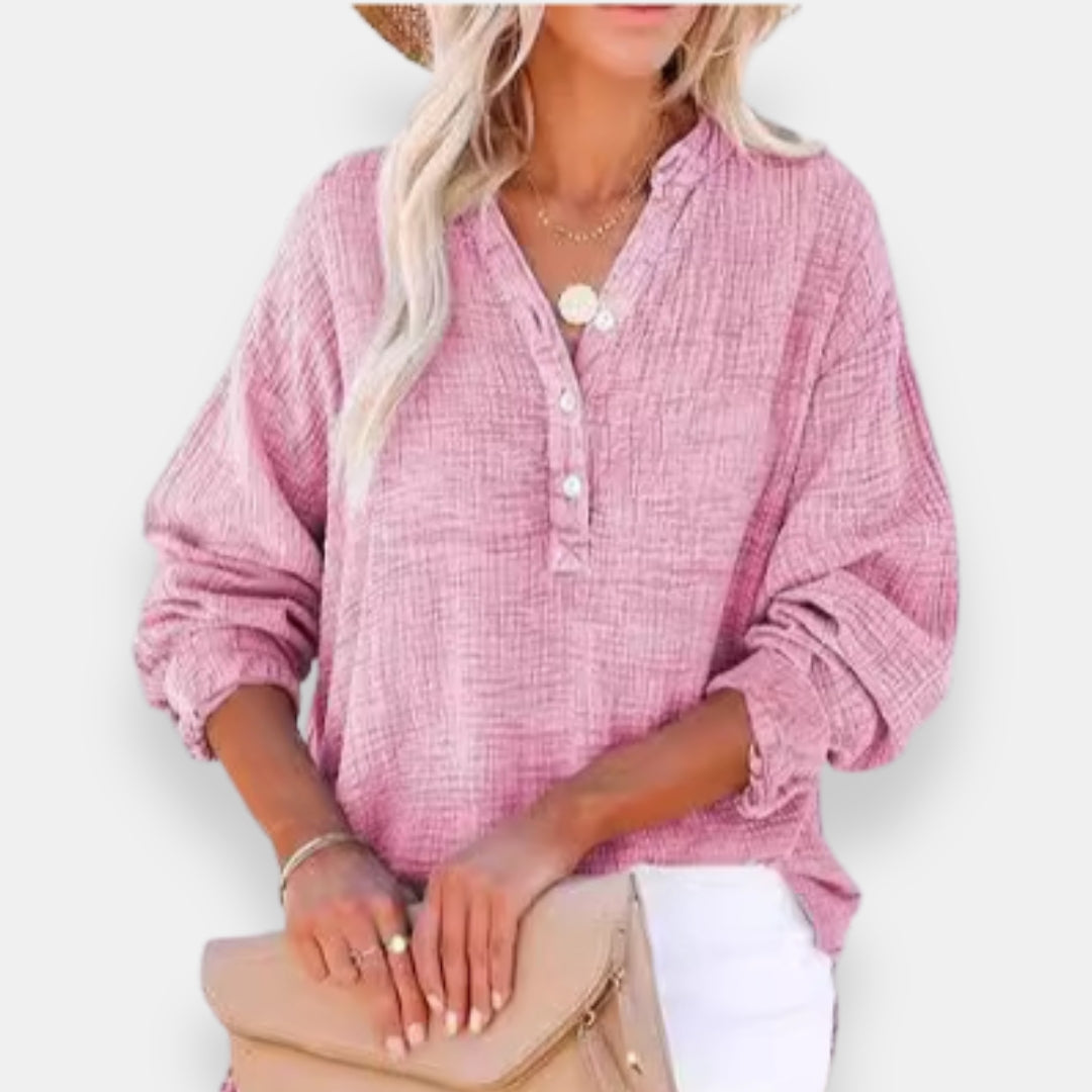 Célinie | Blouse oversize texturée