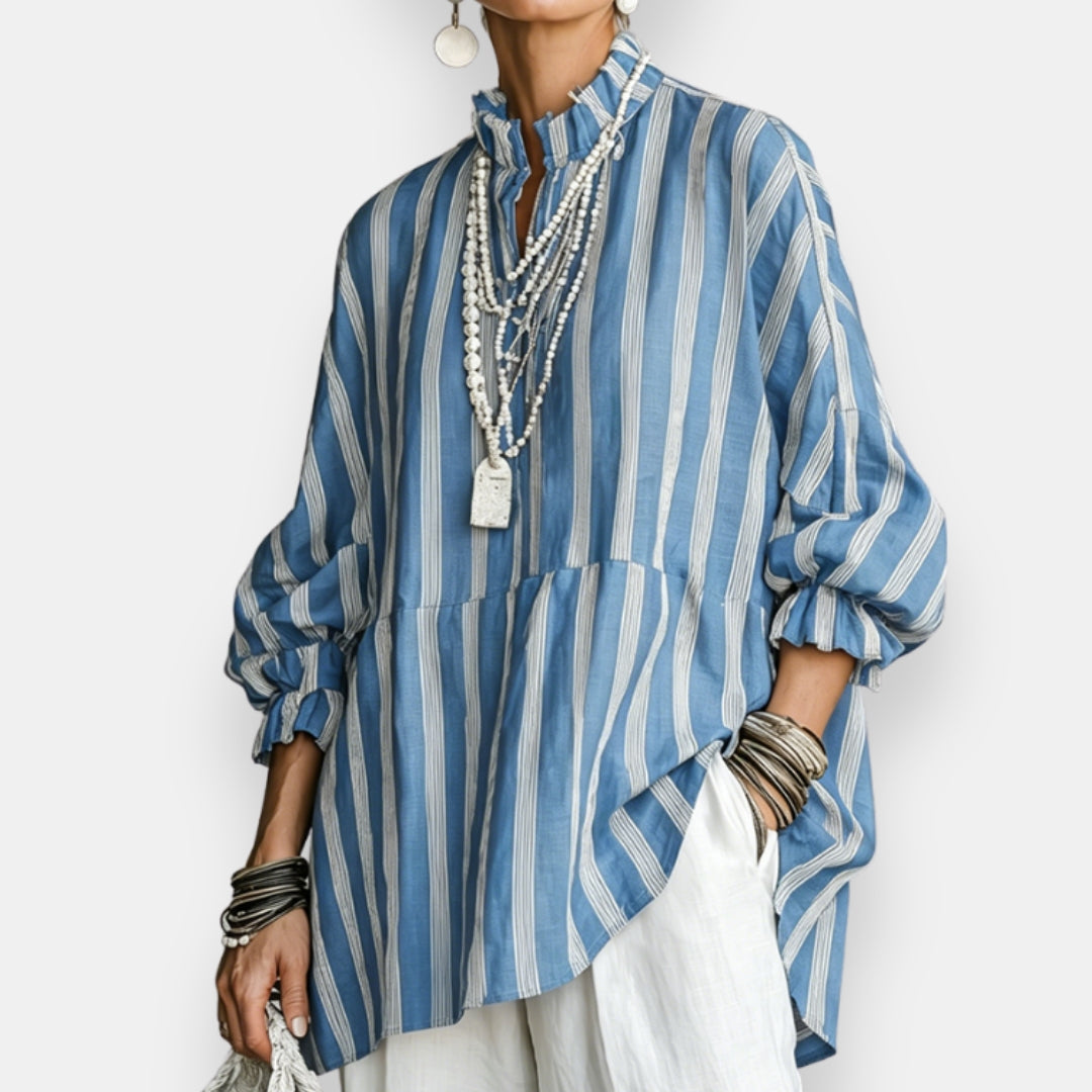 Bette | Chemise Rayée Bouffante