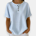 Brunehilde | Top rayé boutonné