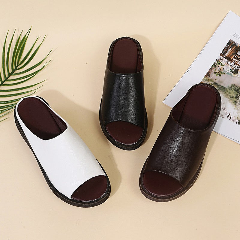 Sandales Orthopédiques Élégantes Elsie en Cuir Luxe