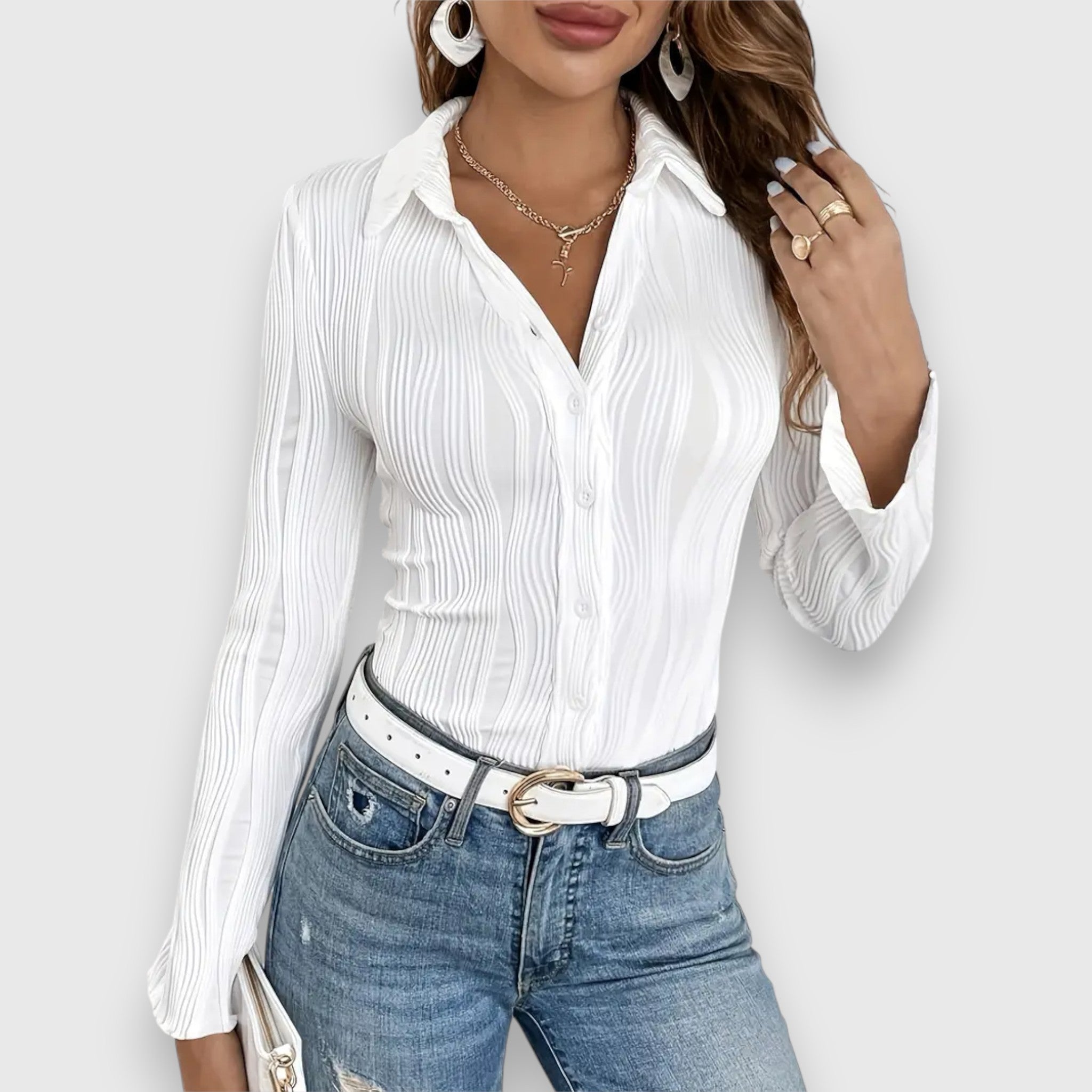 Karina | Blouse chic à col V