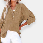 Célinie | Blouse oversize texturée