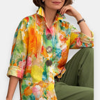 Roselianne | Chemise artistique imprimée