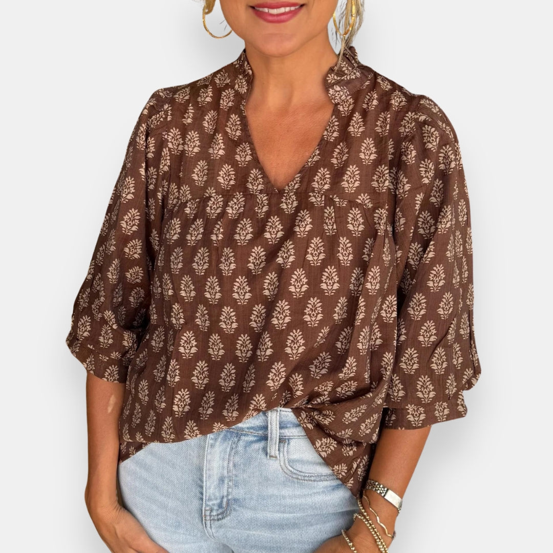 Jenovéfa | Blouse imprimée bohème