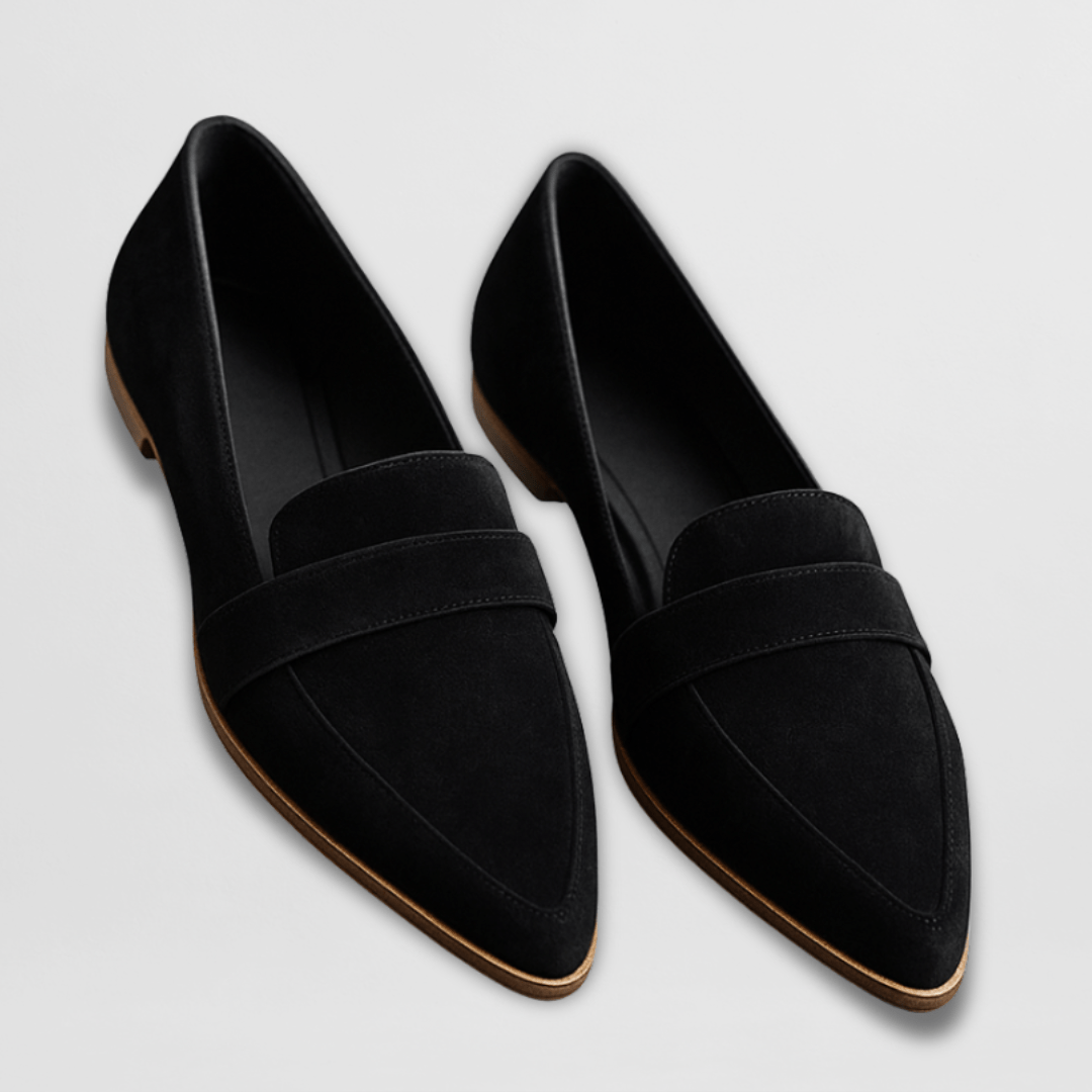 Mules en daim souple avec soutien orthopédique - Maison Fleurine
