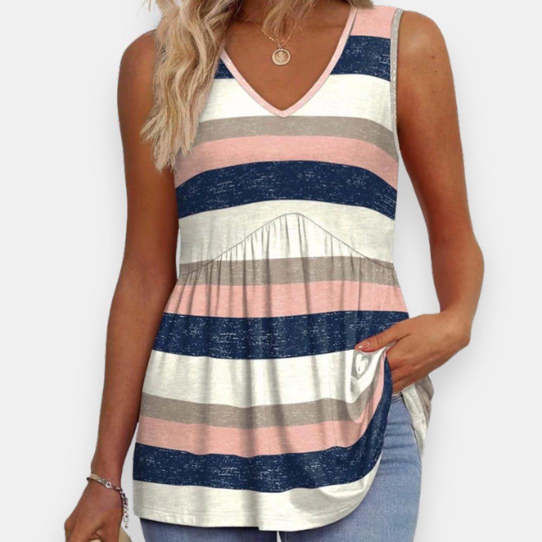 Eponine | Tunique imprimée sans manches