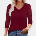 Bastienne | Blouse à manches dentelle