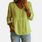 Prudence | Blouse col V froncée