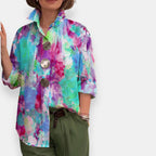 Roselianne | Chemise artistique imprimée
