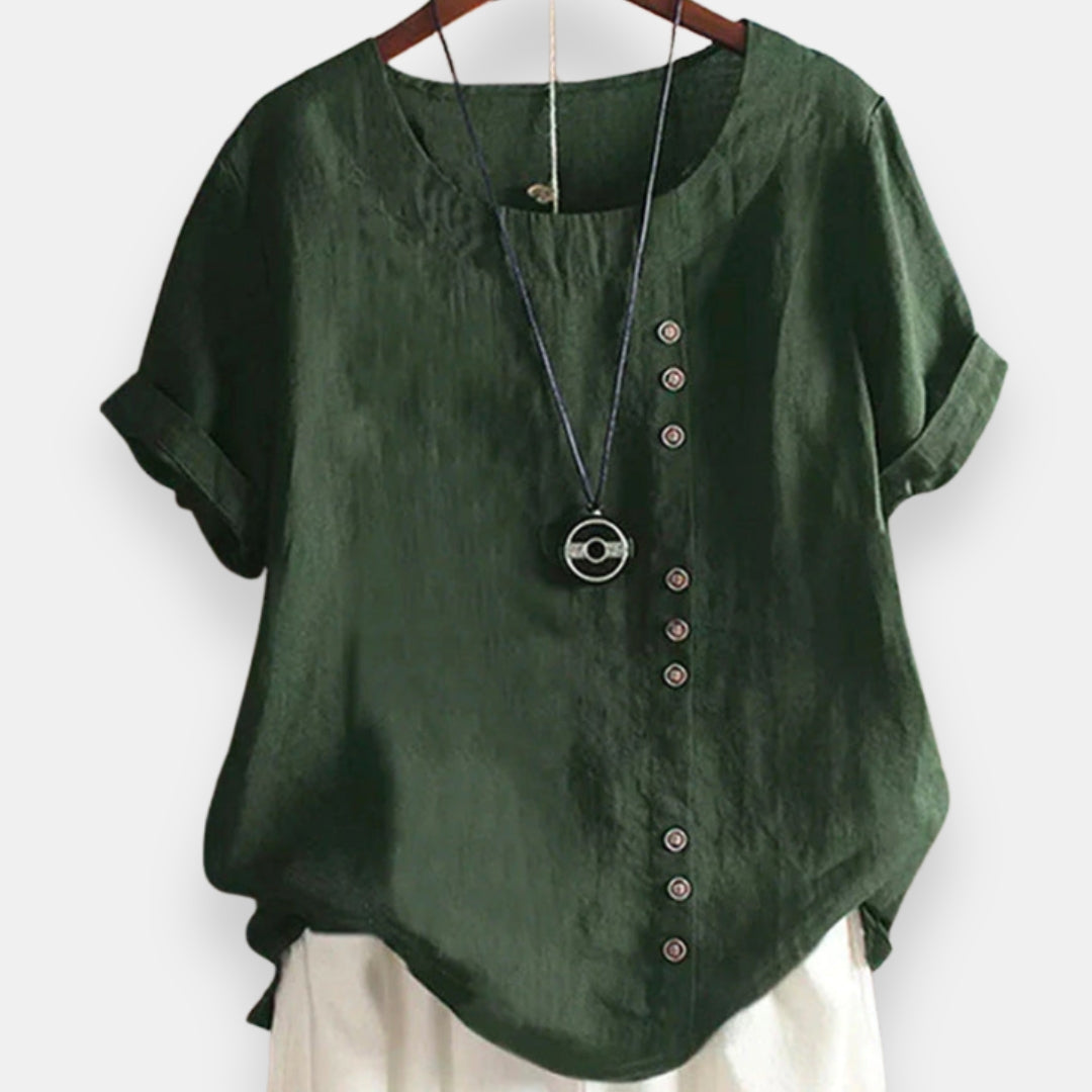 Guenièvre | Blouse boutonnée courte