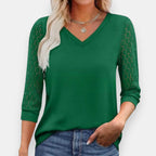 Bastienne | Blouse à manches dentelle