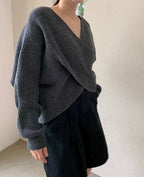 Cazel | Pull en tricot croisé chic