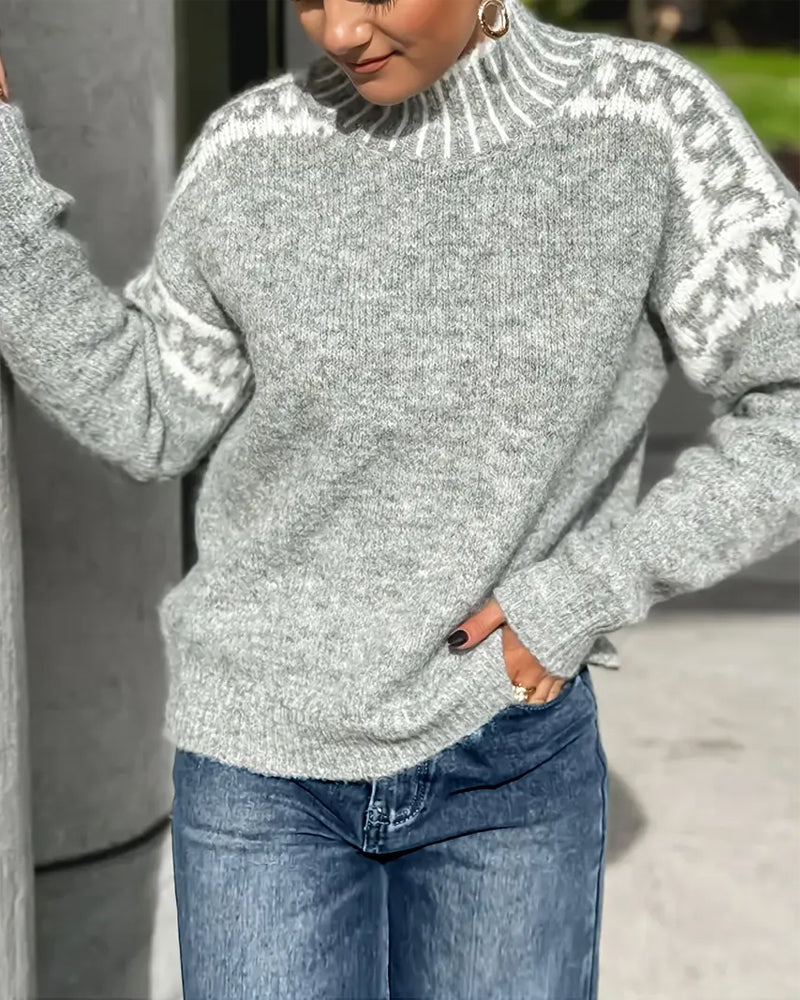 Mathilde™ — Pull chaleureux au charme nordique