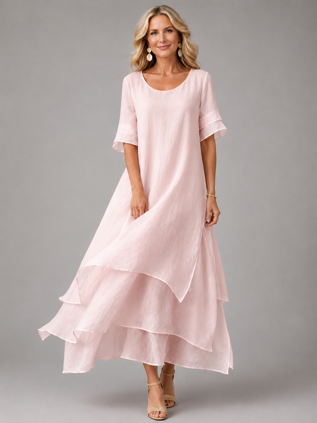 Liora | Robe Longue Fluide et Élégante