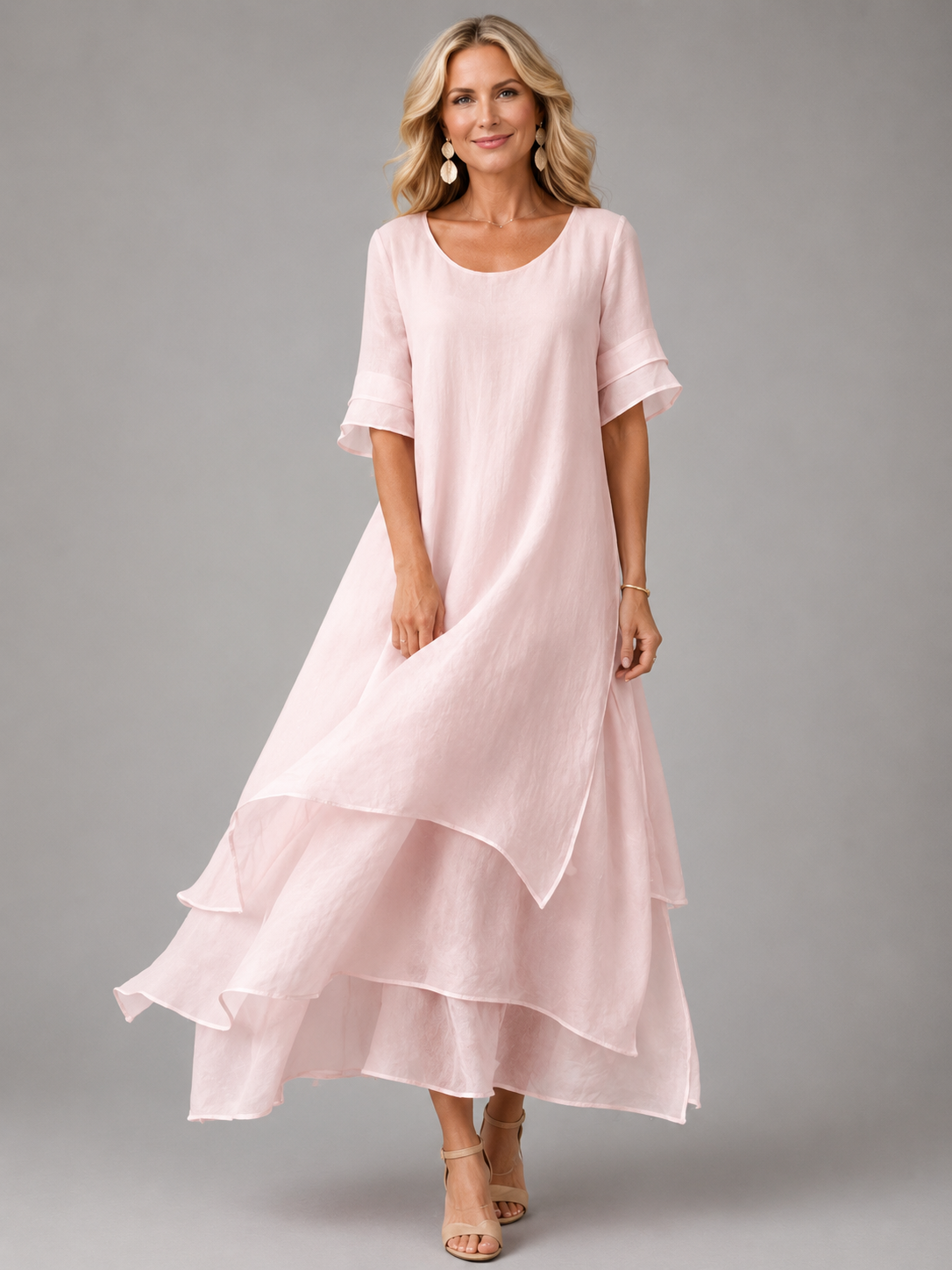 Liora | Robe Longue Fluide et Élégante