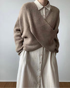 Cazel | Pull en tricot croisé chic