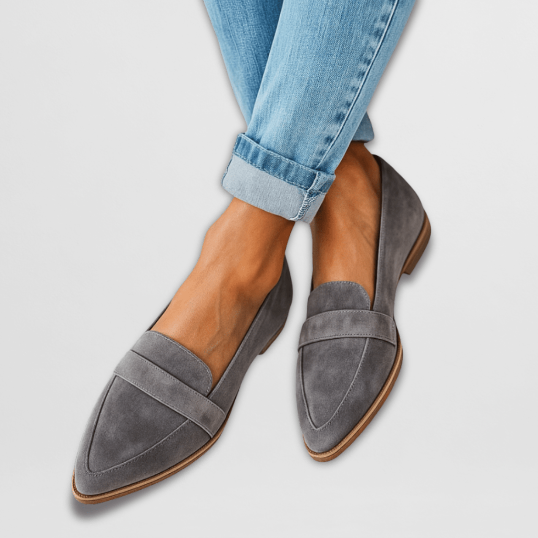 Mules en daim souple avec soutien orthopédique - Maison Fleurine