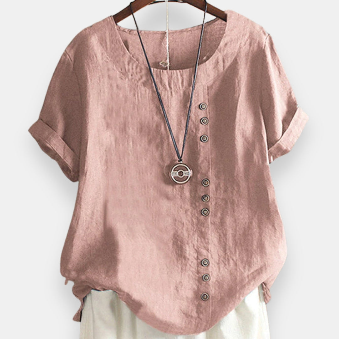 Guenièvre | Blouse boutonnée courte
