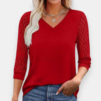Bastienne | Blouse à manches dentelle