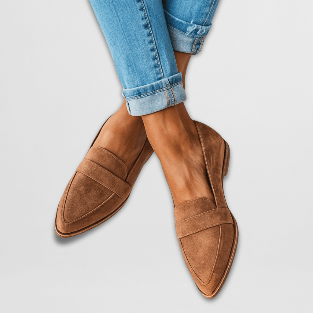 Mules en daim souple avec soutien orthopédique - Maison Fleurine