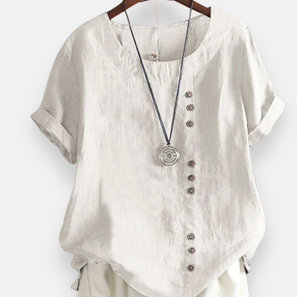 Guenièvre | Blouse boutonnée courte