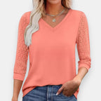 Bastienne | Blouse à manches dentelle