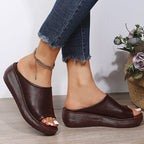 Sandales Orthopédiques Élégantes Elsie en Cuir Luxe