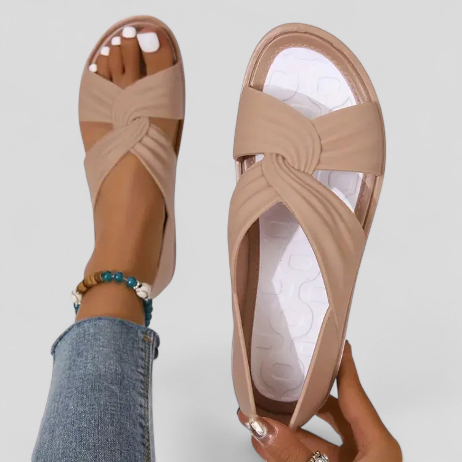 Sandales Orthopédiques Élégantes Lesley - Confort et Chic Exclusif