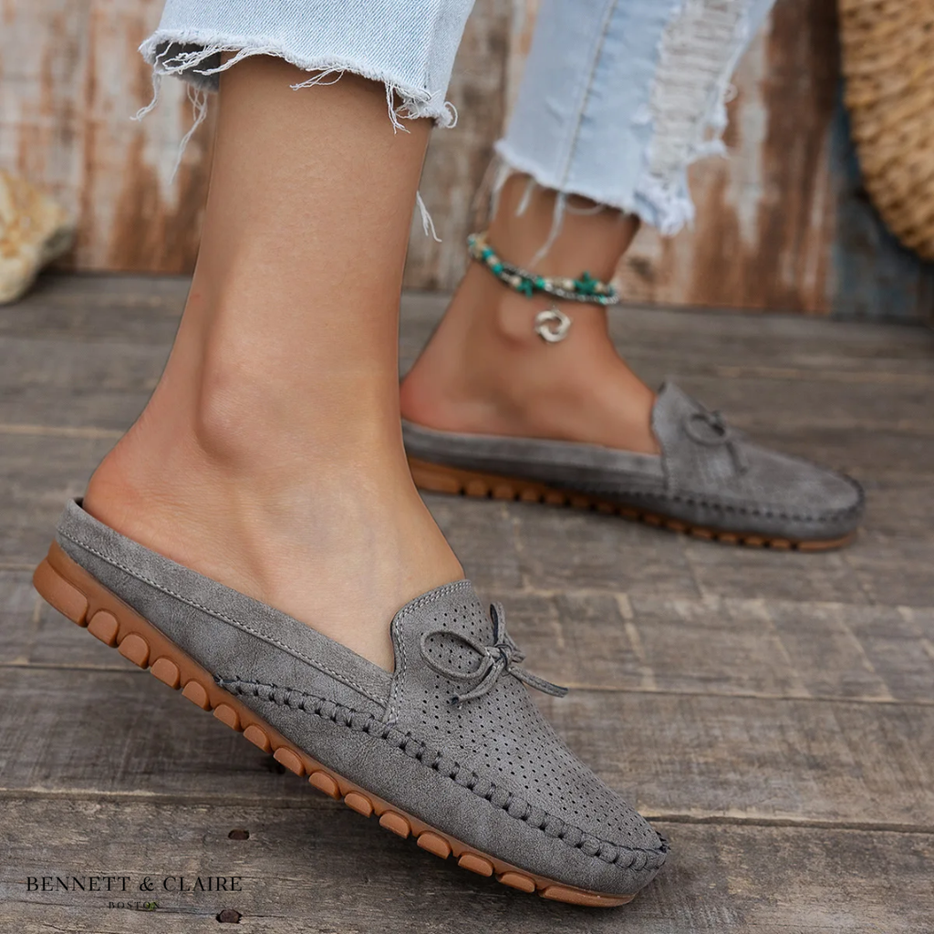Ballerines Élégantes en Cuir Souple Luna™ - Confort Orthopédique