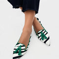 Riane™ | Mocassins zébrés verts