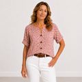 Véronique - Blouse Florale Élégante