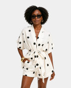 Josseline | Ensemble d'été blouse et short à pois