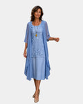 Mahélia | Robe élégante en chiffon deux pièces