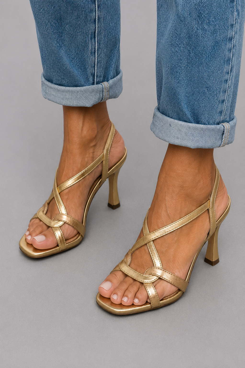 Valeria™ | Talons Dorés Élégance & Confort