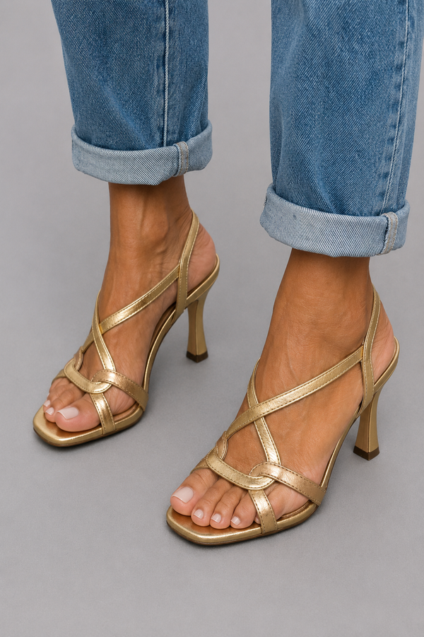 Valeria™ | Talons Dorés Élégance & Confort