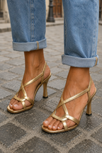 Valeria™ | Talons Dorés Élégance & Confort