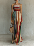 Corinne | Robe Longue Colorée Sans Manches