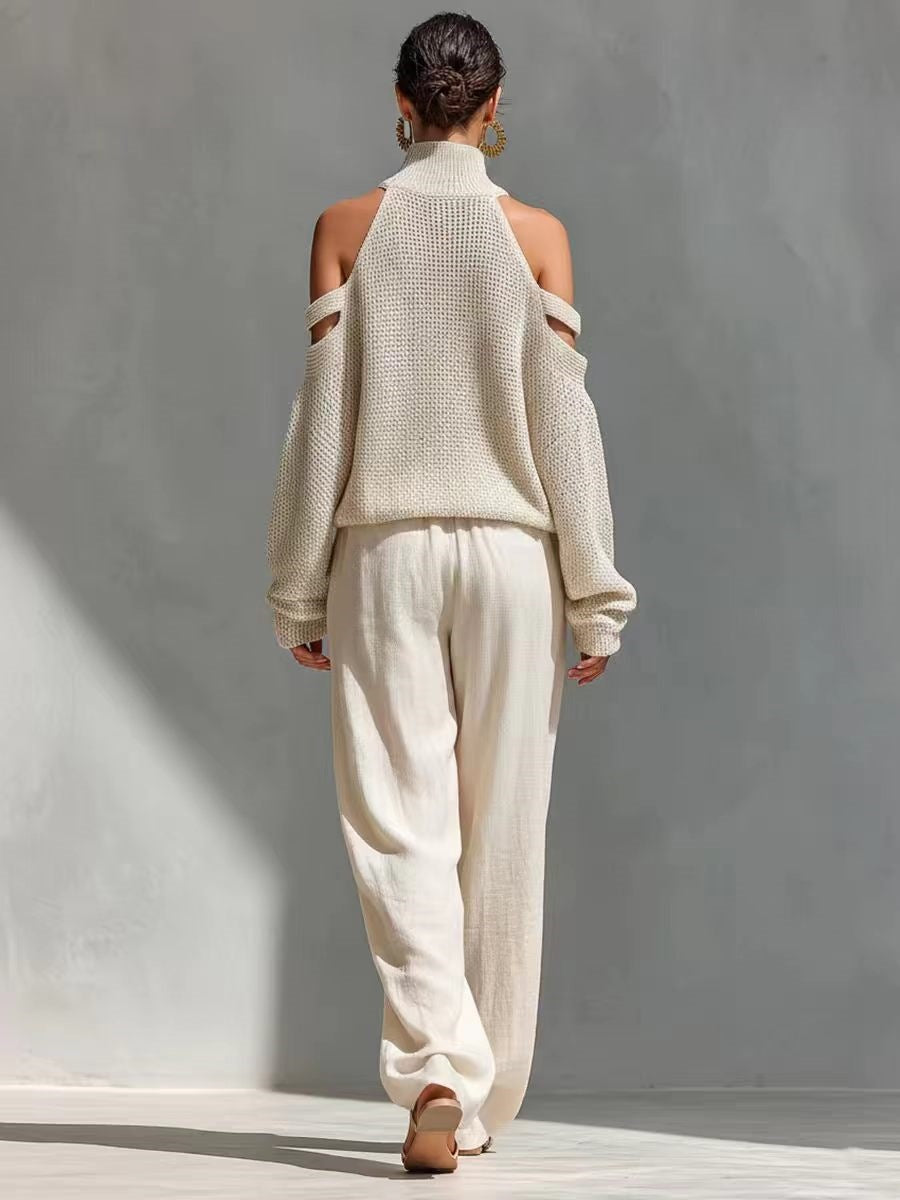 Fashion Knit and Linen Set Maison Fleurine