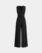 Sultana | Combinaison sans manches à jambes larges chic