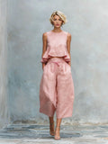 Women's Two-Piece Set with Ruffled Hem Maison Fleurine