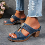 Sandales Orthopédiques Élégantes Abby en Cuir Luxe