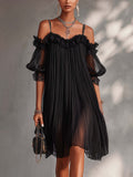 Céline | Robe Longue Chiffon Col V