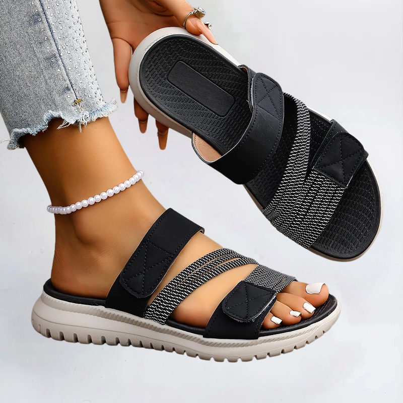 Sandales Orthopédiques Élégantes Marvella en Cuir Luxe