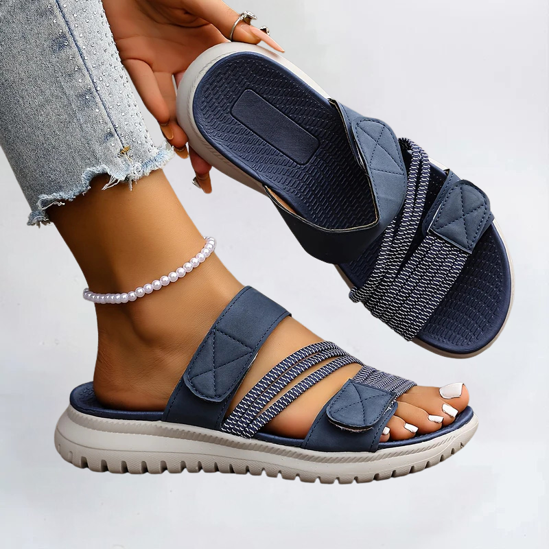 Sandales Orthopédiques Élégantes Marvella en Cuir Luxe