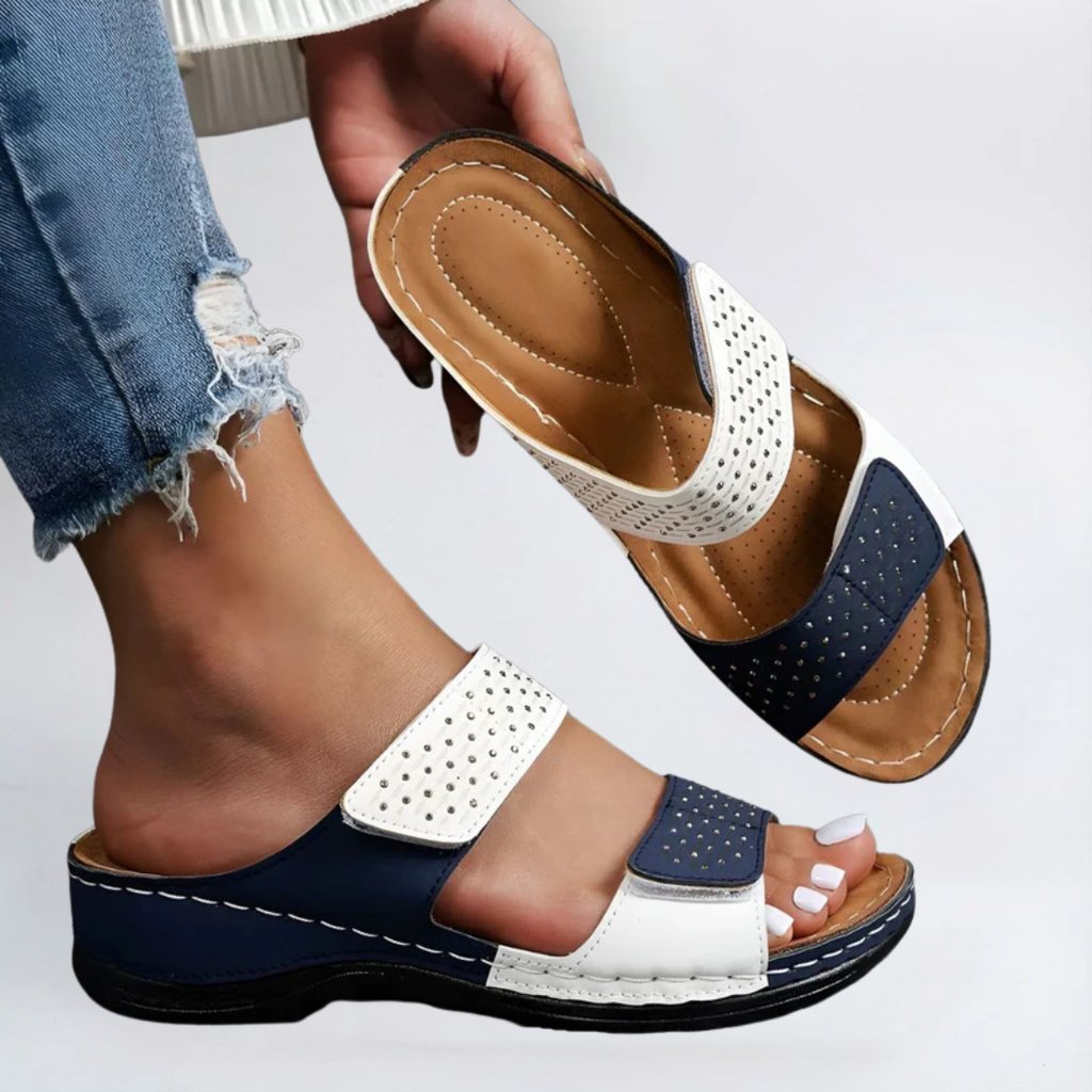 Sandales Orthopédiques Élégantes Lynn en Cuir Luxe