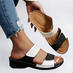Sandales Orthopédiques Élégantes Lynn en Cuir Luxe