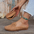 Ballerines Élégantes en Cuir Souple Luna™ - Confort Orthopédique