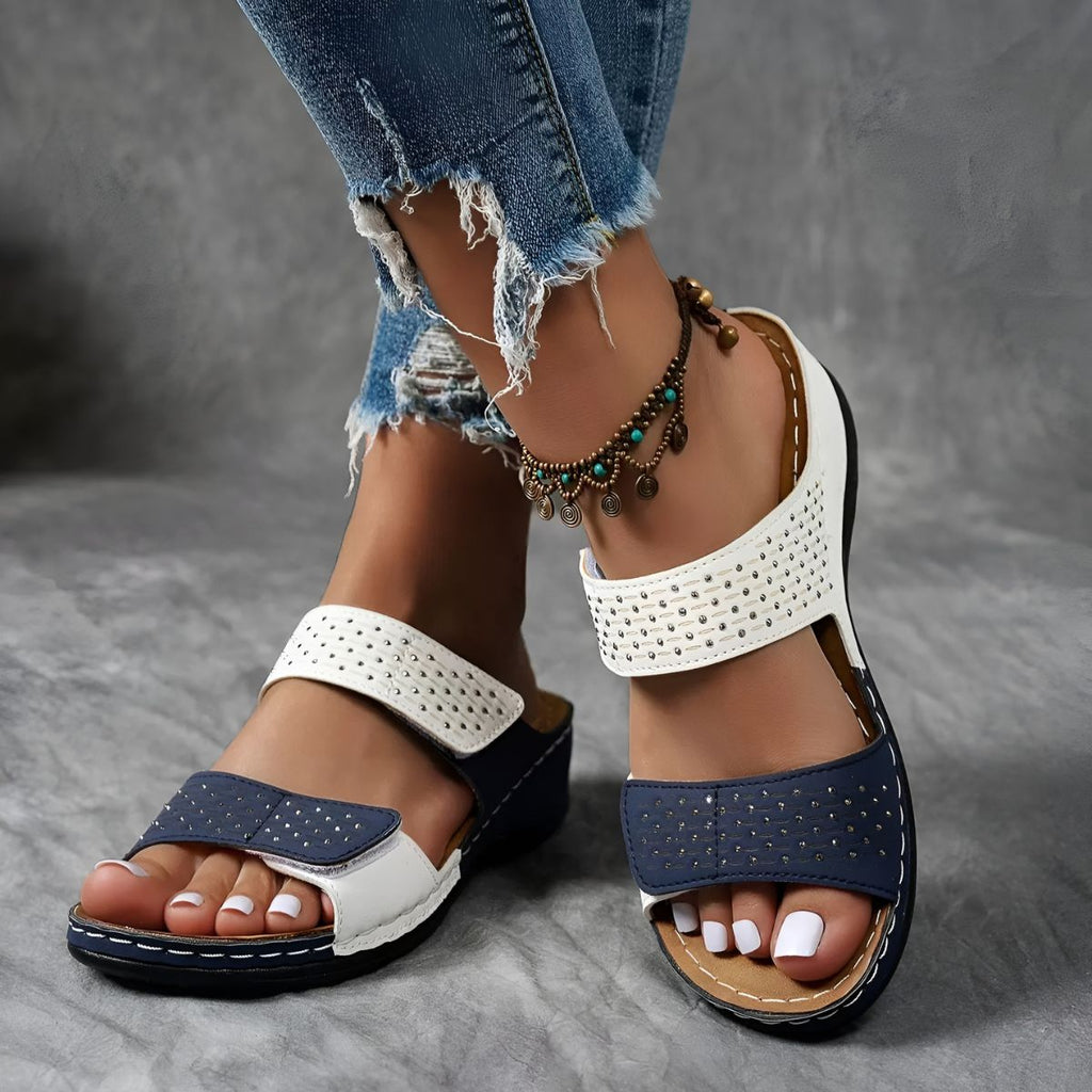 Sandales Orthopédiques Élégantes Lynn en Cuir Luxe